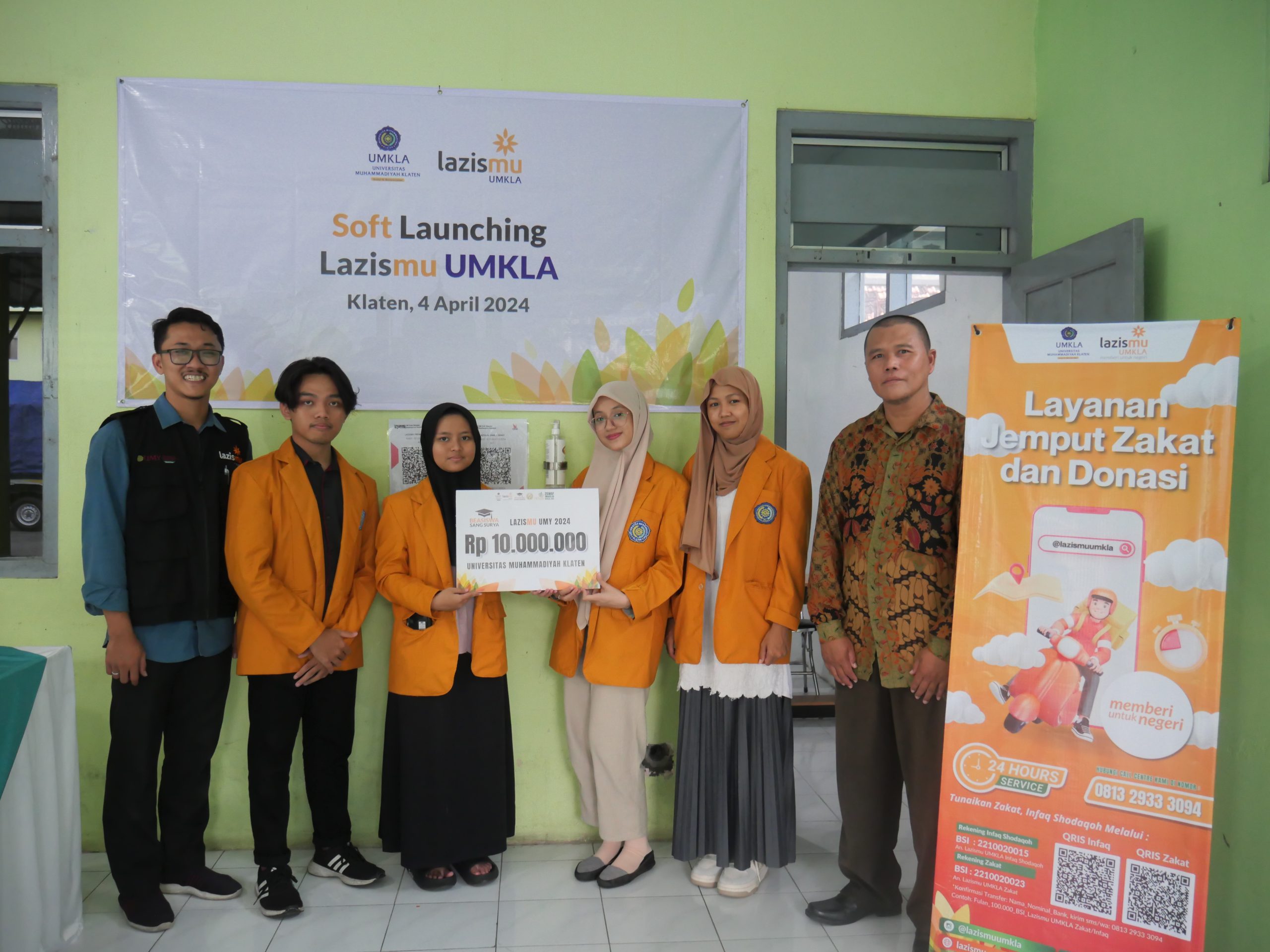 Soft Launching Kantor Layanan Lazismu UMKLA dan Penyerahan Beasiswa Lazismu UMY