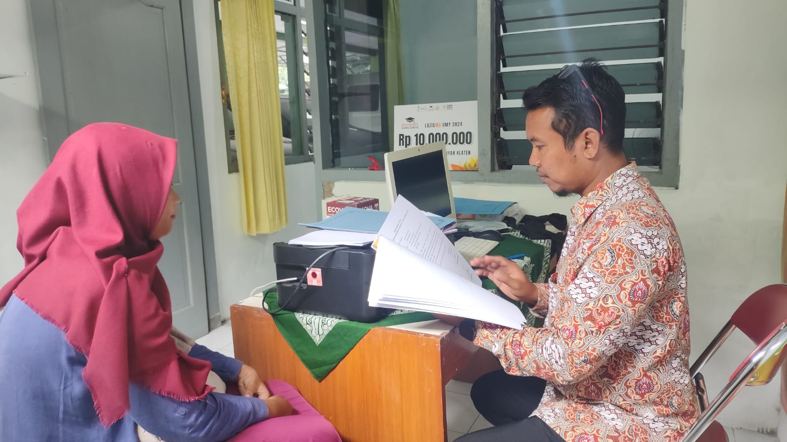 WAWANCARA CALON PENERIMA BEASISWA SANG SURYA OLEH LAZISMU UMKLA KEPADA MAHASISWA (UMKLA)