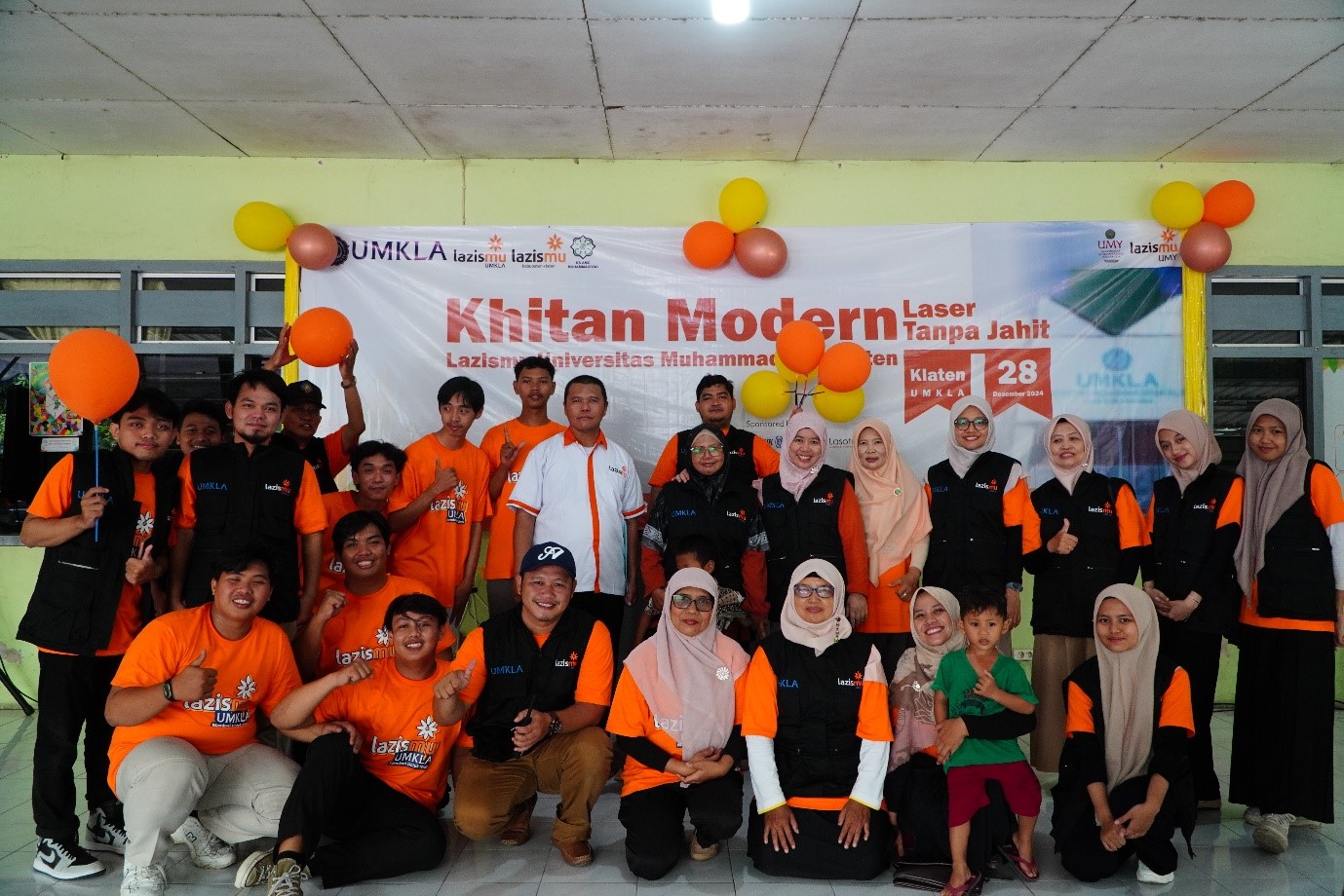 Khitan Gratis dengan Metode Modern diadakan oleh Lazismu UMKLA Berkolaborasi dengan Lazismu UMY dan RS AMC Muhammadiyah